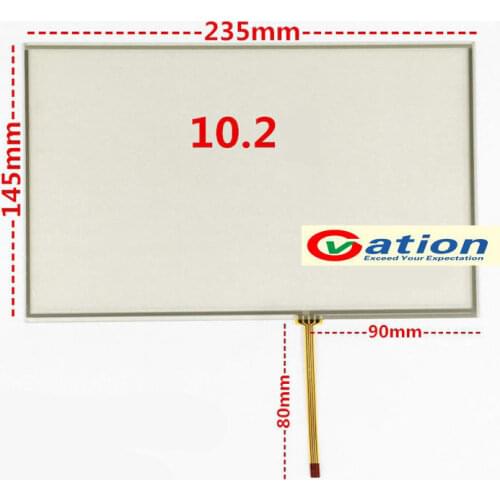 10.1 Inch 4 Wire Touch Screen Panel Glass for 10.1" B101AW03 235x145mm