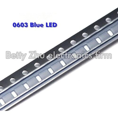 1000PCS/LOT 0603 blue SMD LED bright blue light-emitting diodes 1608