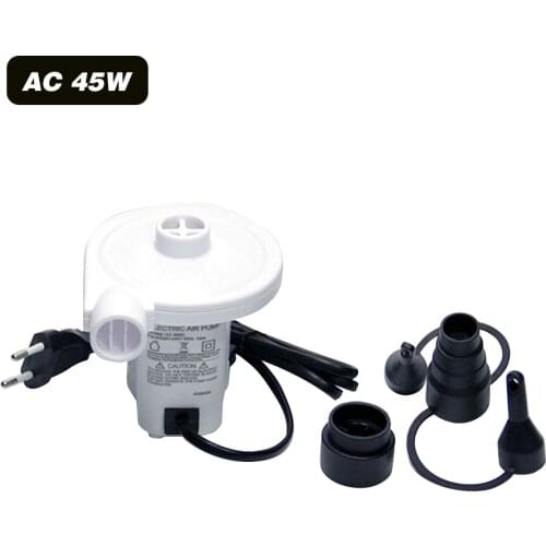 45W AC 220V-240V Electric Air Pump Portable Quick-Fill Air Pump for Inflatable Pool Toy Powerful Electric Inflator Deflator Pump