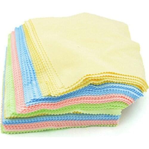 5 Pieces Of Microfiber Glasses Cloth Cleaning Camera Lens Mobile Phone Screen Glasses Cleaning Glasses Cloth Color Random