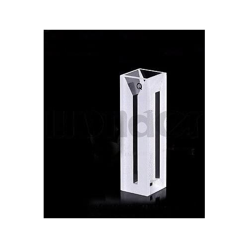 700ul 2mm Inside Width Micro JGS1 Quartz Fluorescence Cuvette With Lid