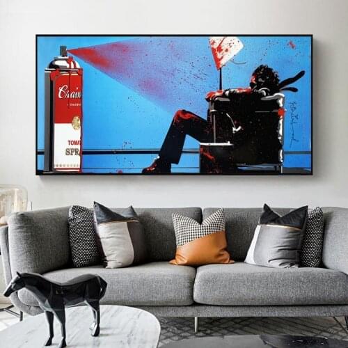 Banksy Graffiti Art Abstract Canvas Painting Posters and Prints Wall Canvas Art Poster Nordic Living Room Home Decor