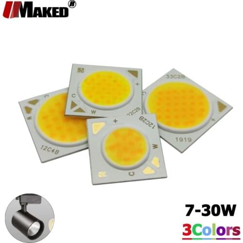 CSP Dimmable LED COB 5W 7W 7-15W 12-36W Ra95 36V 120LM/W 1313 1507 1919 Warm/Nutural/White 3 Color Changeable Lighting Source