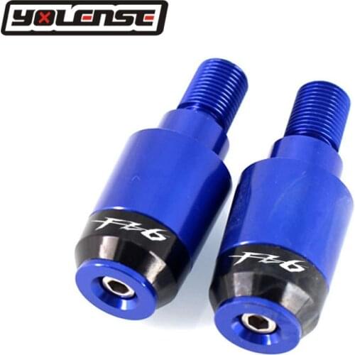 For YAMAHA FZ6 FAZER FZ6R FZ 6R 2004-2010 2009 2008 Motorcycle CNC End Plug Slider Motorcycle Handlebar Grips Ends Caps Cover