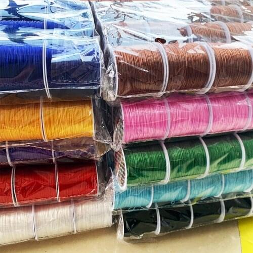 50M 0.8mm DIY Crystal Beading Stretch Cord for Jewelry Making Strong Elastic Thread Rope Beaded Bracelet String Line Accessory