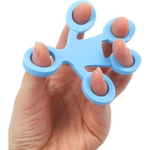 Hand Gripper Silicone Finger Expander Exercise Hand Grip Wrist Strength Trainer Finger Exerciser Resistance Bands Fitness
