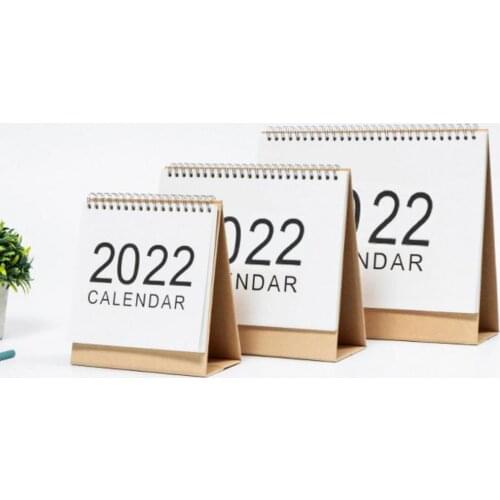 Mini Desk Calendar Stand Up Flip Calendar Daily Monthly Table Planner Sep 2021 - Dec 2022 Strong Twin-Wire Binding Desk Calenda