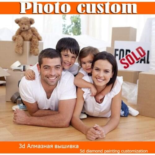 Kexinzu Photo Custom Diamond Painting Cross Stitch Full Square/Round Rhinestone DIY Diamond 3D Diamond Embroidery Gift Mosaic