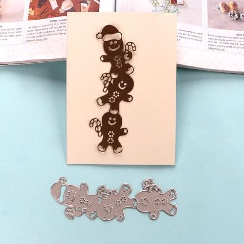 DUOFEN METAL CUTTING DIES Christmas gingerbread man for DIY papercraft projects Scrapbook Paper Album