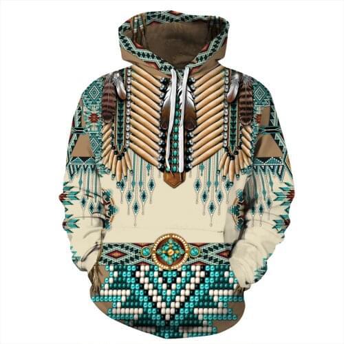 Vintage Indian National style 3D Print Men Jacket Men/women Hip Hop Pullovers Sweatshirt Youth Hipster Spring Hoodie Clothes 5XL