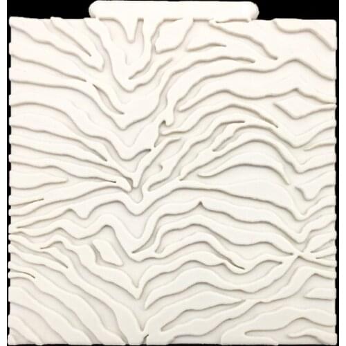 Wholesale10 Pcs/lot Zebra-stripe Shape 100% Platinum Silicone Sugarcraft Mould, Fondant Cake Decorating Tools Bakeware
