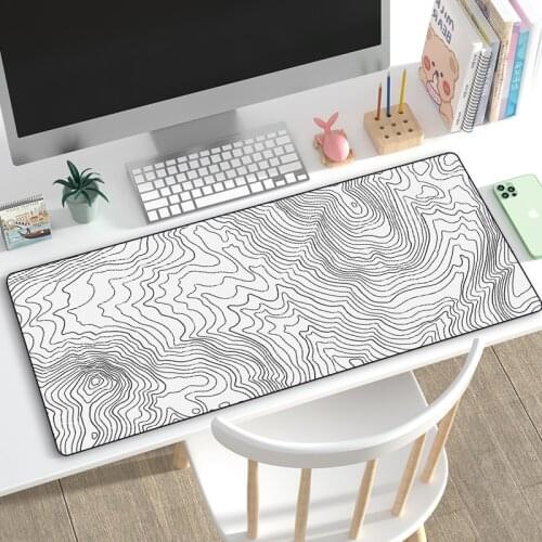 Multi-size color wave pattern XXL Mouse Pad 900x400mm Keyboard Mouse Pad for Laptop Notebook Gamer Pad Anti-slip Rubber Mousepad