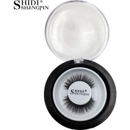 SHIDISHANGPIN false eyelashes 3d mink lashes hand made 10 mm cilios natural long false lashes hand made 1 pair eyelashes #42