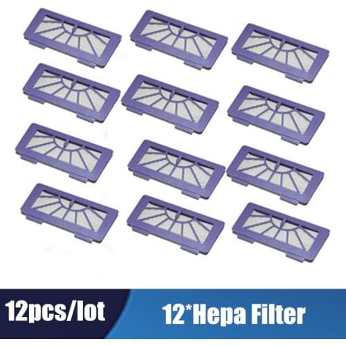 12pcs neato xv filter Replacement for Neato XV-21 XV-11 XV-15 XV-12 XV-14 HEPA Filter parts accessories