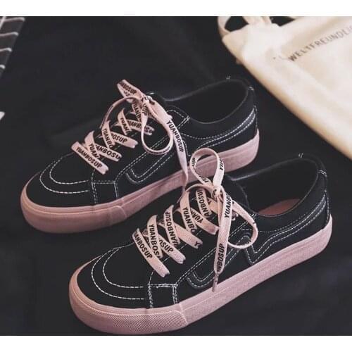 2019 autumn new Women casual shoes printed casual shoes women canvas shoes tenis feminino fashion lace-up women sneakers NVX35