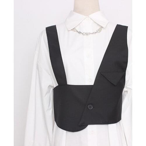 Womens runway fashion black fabric elastic vest Cummerbunds female Dress Corsets Waistband Belts decoration wide belt TB1468
