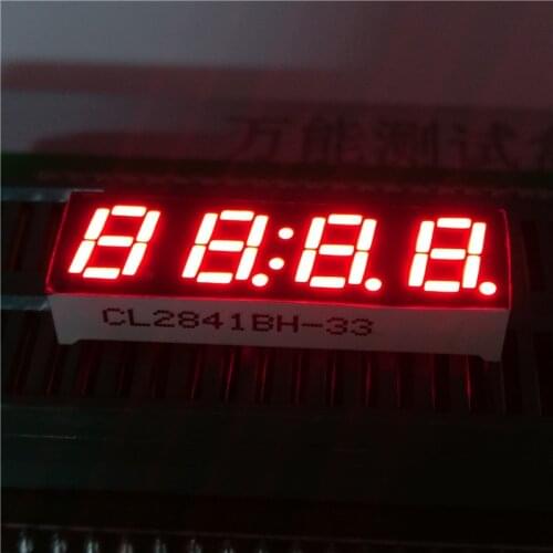 10pcs 0.28'' 4 Bits Digital Tube LED Display Clock Red Color Seven Segment Common Cathode/Anode 12Pins