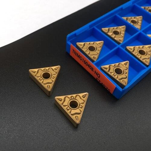 10PCS TNMG160408 HQ FT4025 High Quality external metal turning tool Carbide Inserts Blade Lathe Cutter Turning Tool for Steel