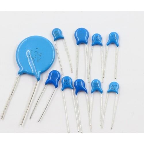 20PCS Ceramic capacitor 1KV 82P 100P 150P 470P 560P 1nf(102) 2.2nf(222) 4.7nf(472) 10nf(103) 100nf(104) Free shipping