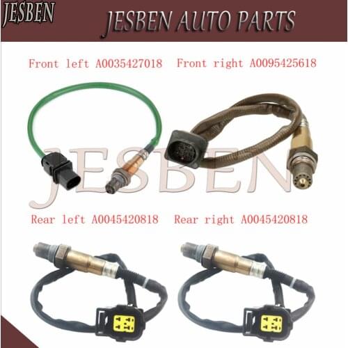 4pcs A0095425618 A0035427018 2* A0045420818 Lambda Probe Oxygen O2 Sensor Fit For MERCEDES-BENZ W204 C280 C300 4MATIC 2007-2014