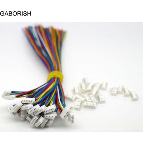 50SETS Mini Micro JST 1.25 T-1 6-Pin Connector with Wires Cables 150MM