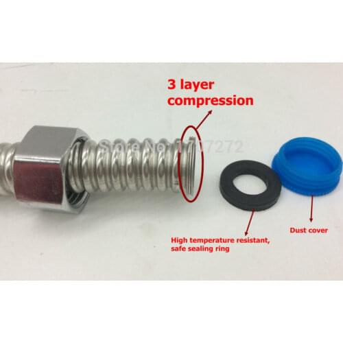 Free shipping 1/2" 304 water heater stainless steel Bellows corrugated pipe fflooding hot and cold plumbing hose shaping