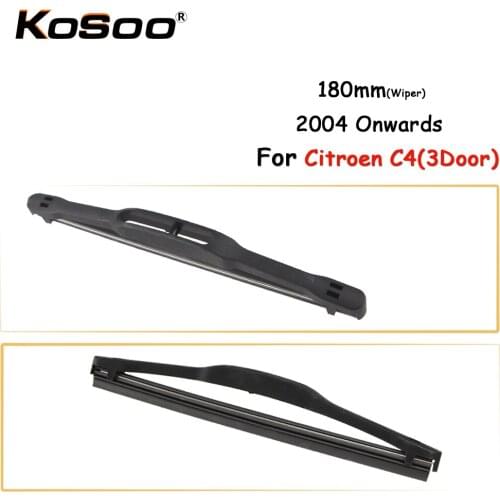 KOSOO Auto Rear Car Wiper Blade For Citroen C4(3Door),180mm 2004 Onwards Rear Window Windshield Wiper Blades Arm,Car Accessories