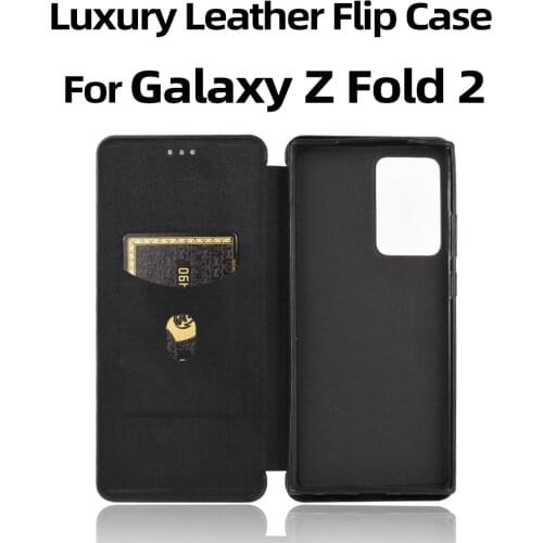 Galaxy Fold 2 Case Case for Samsung Galaxy Z Fold2 5G Leather Flip Case Mobile Phone Shell 2 Colors Optional New Arrivals