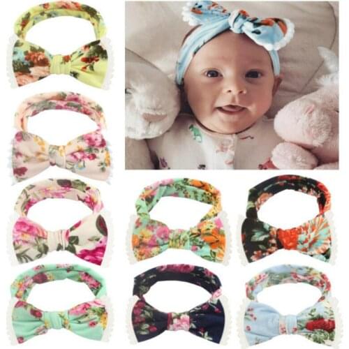Baby Headbands Printed Flower Headband Dress Up Headpieces Fashion Hair Band For Kids Girl Hair Band For Makeup Hair Accessories