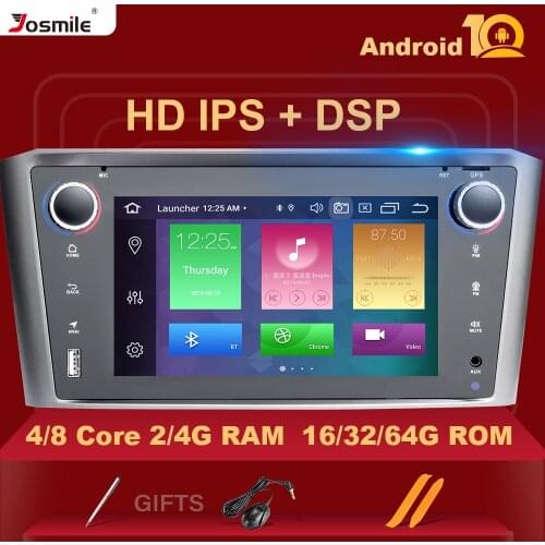 DSP IPS 4G 64G Android 10 Car Multimedia For Toyota Avensis T25 2002-2008 GPS stereo audio radio no dvd player 8Core navigation