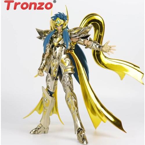 Tronzo GT Model Saint Seiya EX Aquarius Camus God Cloth PVC Action Figure Model Toys Metal Armor Gold Saint Figurines Brinquedos