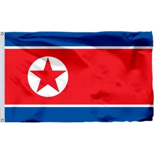 North Korea Flag 90x150cm 3x5ft 100D Polyester Double Stitched High Quality 60x90cm 21x14cm Banner