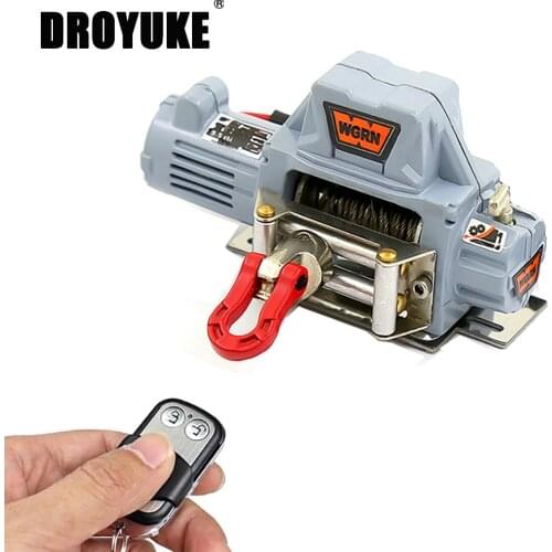 Droyuke RC Metal Automatic Winch Wireless Remote Controllerfor 1:10 RC Crawler Car Axial SCX10 TRAXXAS TRX4 TRX6 RC4WD D90