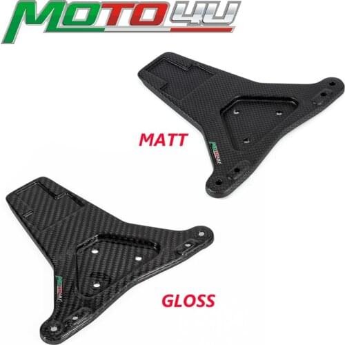 MOTO4U For Ducati Panigale V4 2018 2019 Gloss/Matt 100% Carbon Fiber Number Plate Bracket