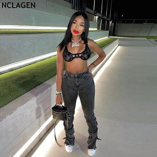 Женские зауженные джинсы NCLAGEN China At AliExpress