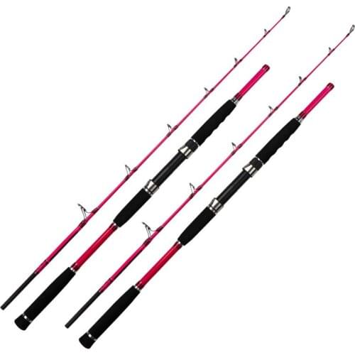 Newest Lure boat fishing rod deep sea offshore pole pink 1.7 meters large fishing heavy super hard lure trolling fishing pole