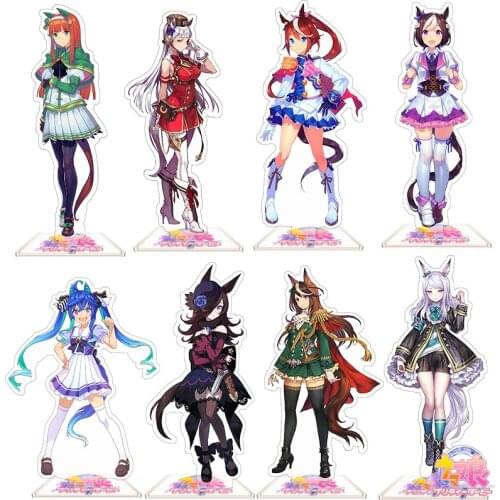 NEW Anime Umamusume: Pretty Derby Silence Suzuka Special Week Gold Ship Keychain Acrylic Stand Figure Model Plate Desktop Toy