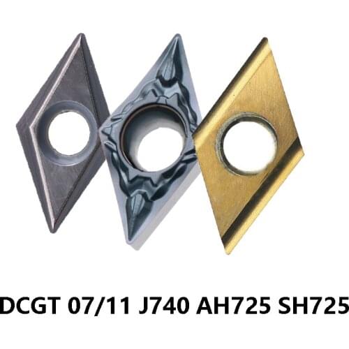Original DCGT070202 DCGT11T301 DCGT11T302 DCGT11T304 Cutting Carbide Inserts J740 AH725 SH725 SH730 Turning Tools Lathe Cutter