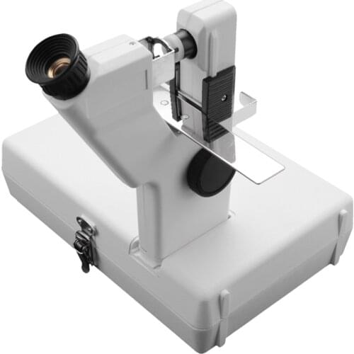 Portable Lensmeter Handheld Focimeter Optical Lensometer AA Battery Powered