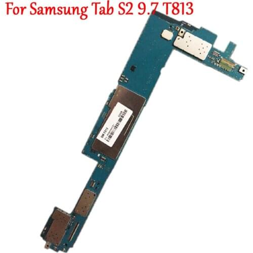 Tested Full Work Unlock Motherboard For Samsung GALAXY Tab S2 9.7 T813 Logic Circuit Electronic Panel Global Firmware