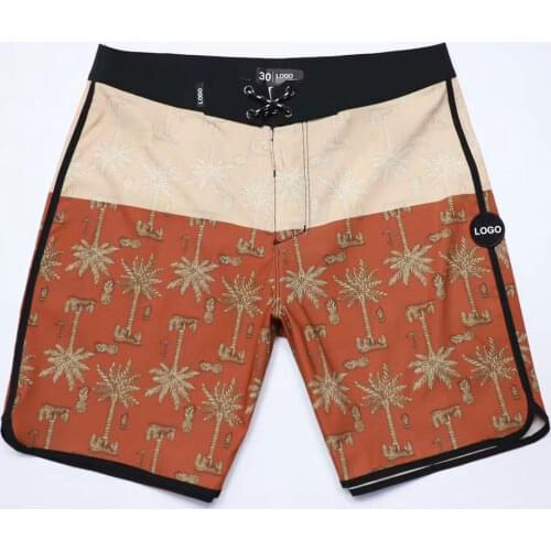 Bermuda Summer Print Mens Beach Shorts Quick Dry Breathable Surfing Swim Fitness Gym Trunks Elastic Spandex Phantom Beach Shorts