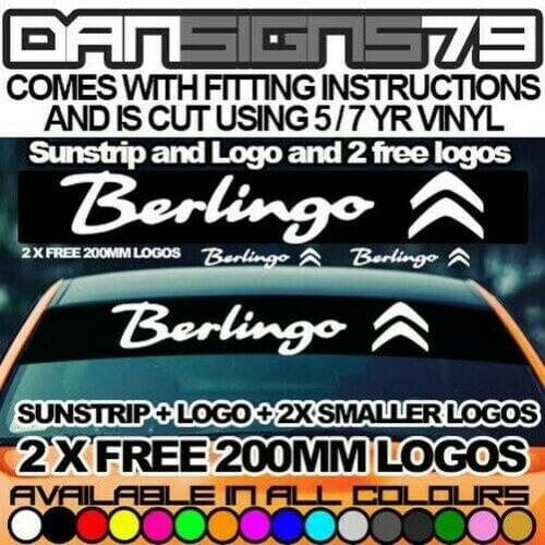 For CITROEN BERLINGO SUNSTRIP SUN STRIP WINDOWBAND RALLY RACING WINDOW BAND