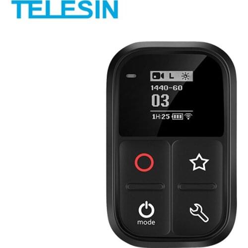 Telesin 80m wireless remote controller OLED Self-luminous Screen For GoPro Hero 8 7 6 5 3 + 4 Session camera remote control set