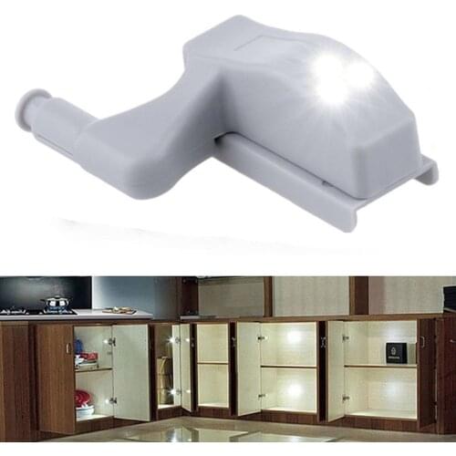 Universal 3- LED Under Cabinet Light Universal Wardrobe Light Sensor Led Armario Inner Hinge Lamp For Cupboard Closet Kitchen