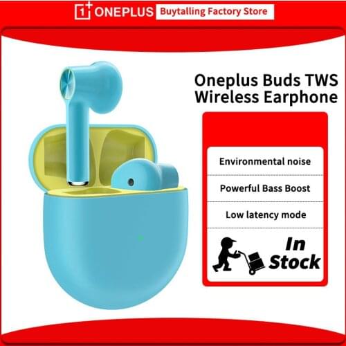 Global version Stock Original Oneplus Buds TWS Wireless bluetooth Earphones for OnePlus Nord Oneplus Earbuds Low latency mode