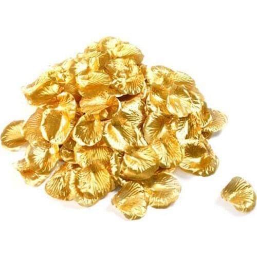 100Pcs/Pack 4.5*4.5cm Artificial Yellow Flower Wedding Party DecorationAccessories Wedding Rose Petals Petalos De Rosa De Boda