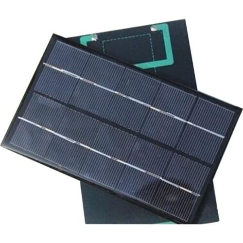 2W 5V Solar Panel Fan USB Portable Outdoor Solar Charger Polysilicon Generator Travel Quick Charge High Efficiency T8DF
