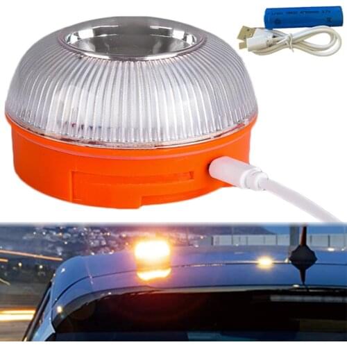 Emergency Light v16 Homologated Approved Car Emergency Beacon Light Rechargeable Magnetic Induction Strobe Light
