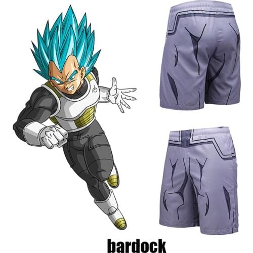 Bardock shorts Fitness Quick Dry Pant Tight 3D shirt Cosplay Costume Hot Anime Cosplay for Halloween