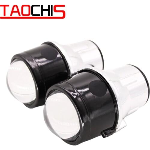 TAOCHIS M6 2.5 Inch Bi-Xenon HID Auto Car-Styling Fog Light Projector Lens Hi/Lo Universal Fog Lamp Car Retrofit H11 Bulbs